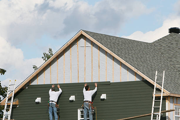 Professional Siding Contractor technician working in Smithmill, PA